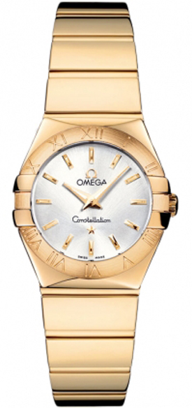 Omega Constellation Battery Operated Quartz Silver Ladies Watch 12350246002004 