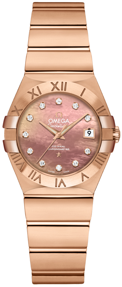 Omega Constellation Self winding Automatic Brown Ladies Watch 12350272057001 