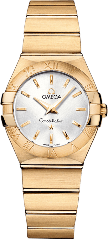 Omega Constellation Battery Operated Quartz Silver Ladies Watch 12350276002002 