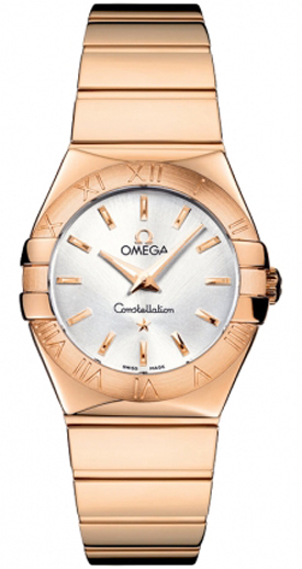 Omega Constellation Battery Operated Quartz Silver Ladies Watch 12350276002003 