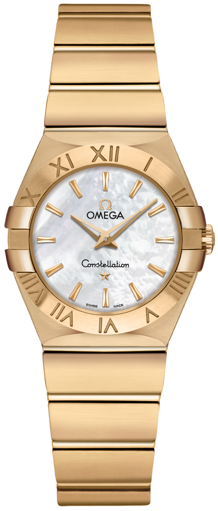 Omega Constellation Battery Operated Quartz White Ladies Watch 12350276005004 