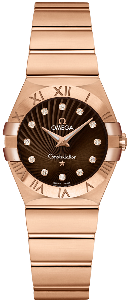 Omega Constellation Battery Operated Quartz Brown Ladies Watch 12350276063002 