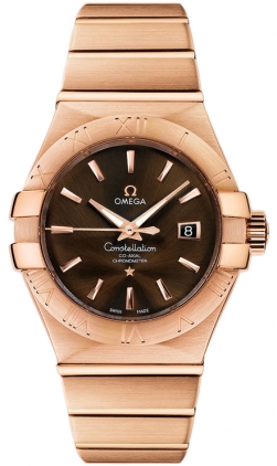 Omega Constellation Self winding Automatic Brown Ladies Watch 12350312013001 