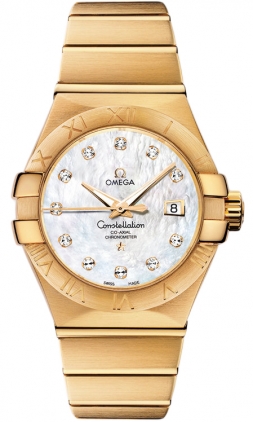 Omega Constellation Self winding Automatic Pearl White Ladies Watch 12350312055002 