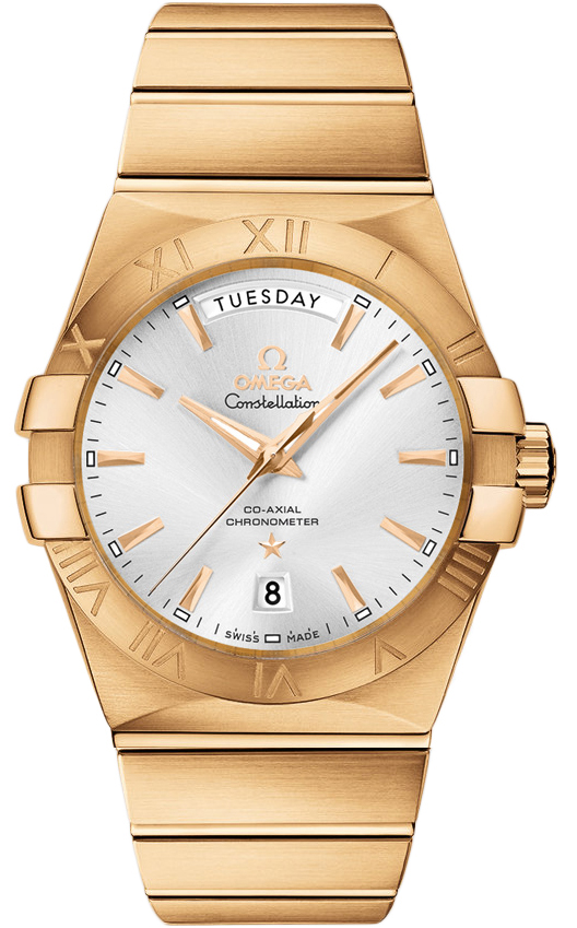 Omega Constellation Self winding Automatic Silver Mens Watch 12350382202002 