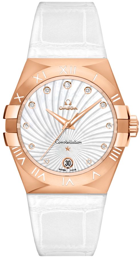 Omega Constellation 35mm Rose Gold Women's Watch 123.53.35.60.52.001 