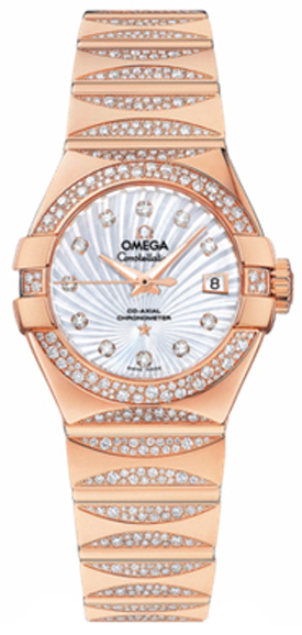 Omega Constellation Self winding Automatic White Ladies Watch 12355272055003 