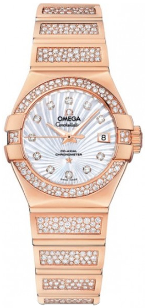 Omega Constellation Self winding Automatic White Ladies Watch 12355272055004 