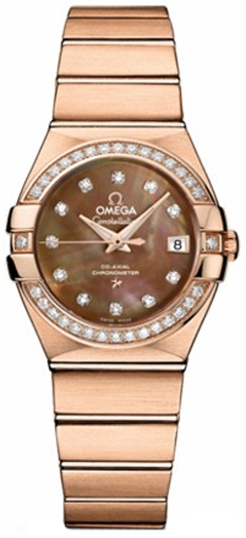 Omega Constellation Self winding Automatic Brown Ladies Watch 12355272057001 