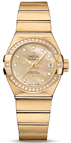 Omega Constellation Self winding Automatic Gold Ladies Watch 12355272057002 
