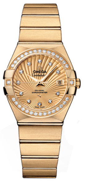 Omega Constellation Self winding Automatic Gold Ladies Watch 12355272058001 