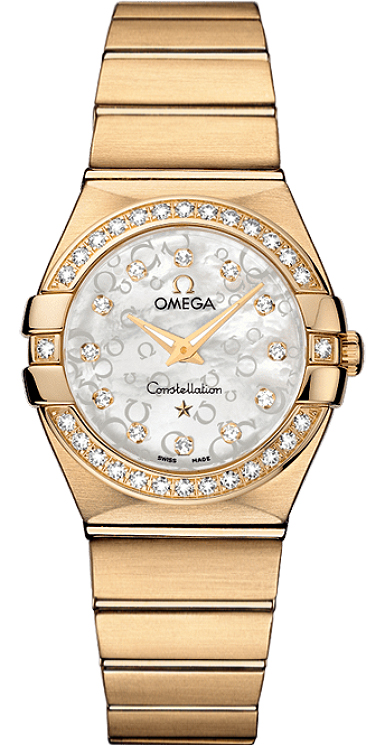 Omega Constellation Battery Operated Quartz Silver Ladies Watch 12355276052002 