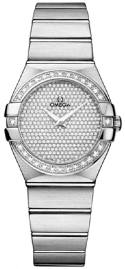 Omega Constellation Battery Operated Quartz Diamonds Ladies Watch 12355276099001 