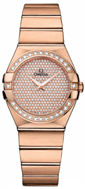 Omega Constellation Battery Operated Quartz Diamonds Ladies Watch 12355276099004 