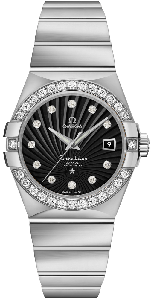 Omega Constellation Self winding Automatic Black Ladies Watch 12355312051001 