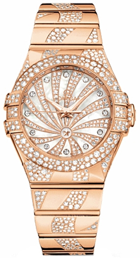 Omega Constellation Self winding Automatic Pearl White Ladies Watch 12355312055008 
