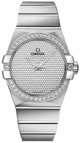 Omega Constellation Self Winding Automatic Diamonds Mens Watch 12355382099001 