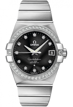 Omega Constellation Black Mens Watch 12355382151001 