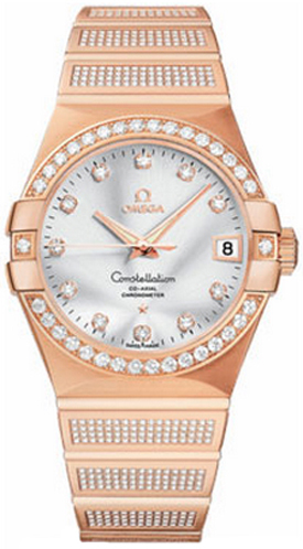 Omega Constellation Self winding Automatic Silver Mens Watch 12355382152005 