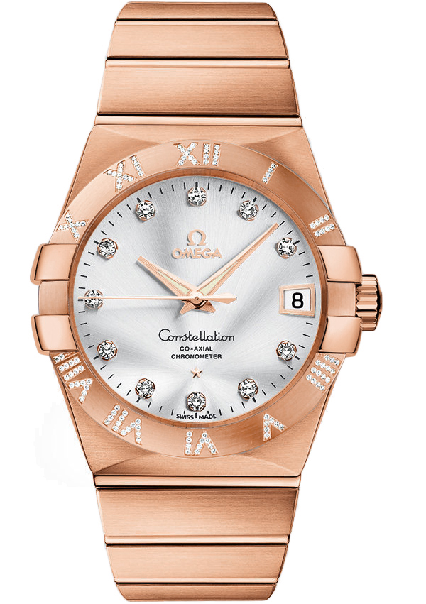 Omega Constellation Self Winding Automatic Silver Mens Watch 12355382152007 