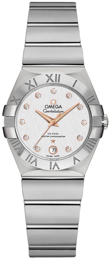 Omega Constellation Self winding Automatic Silver Ladies Watch 12710272052001 