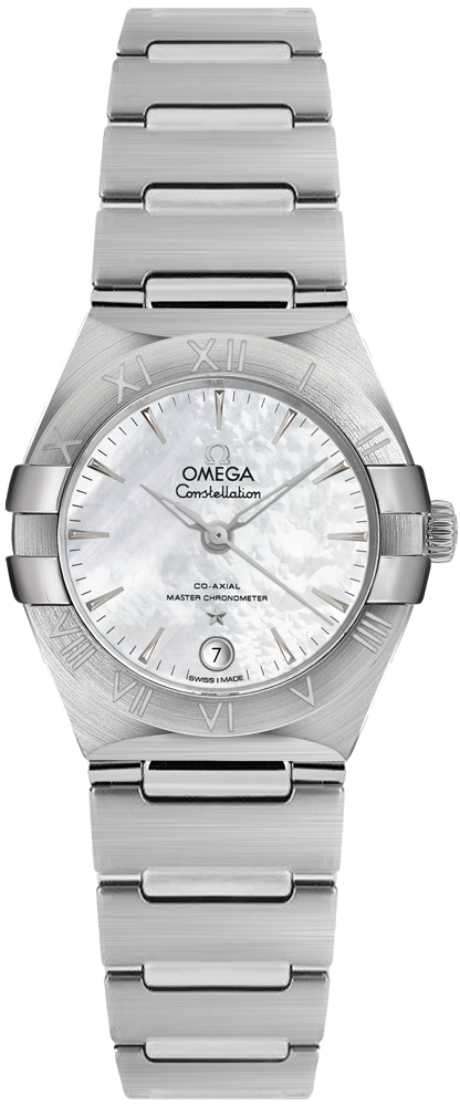 Omega Constellation Self winding Automatic Chronometer White Ladies Watch 13110292005001 