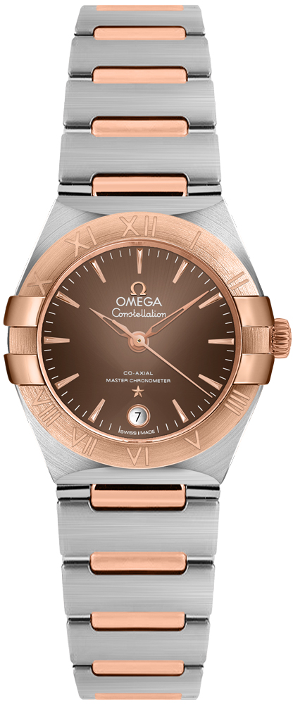 Omega Constellation Self winding Automatic Chronometer Brown Watch 13120292013001 