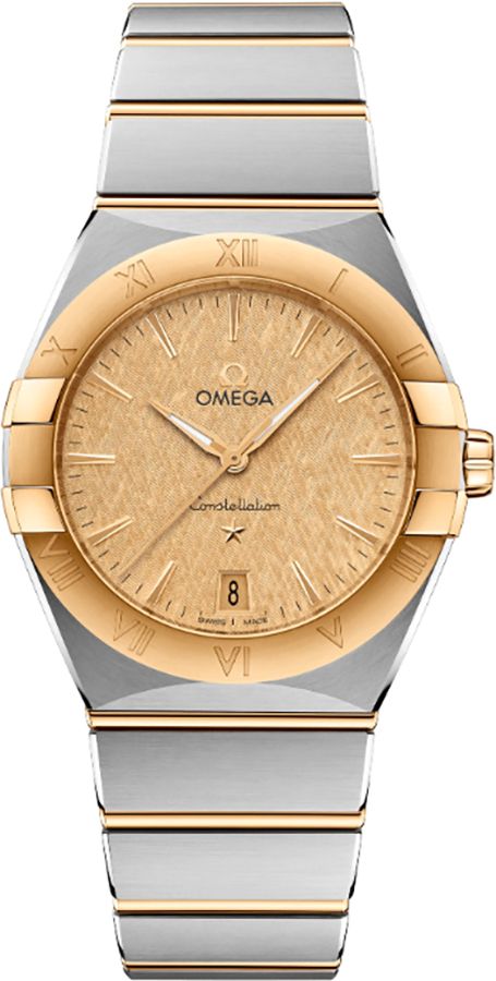 Omega Constellation Battery Operated Quartz Champagne Unisex Watch 13120366008001 