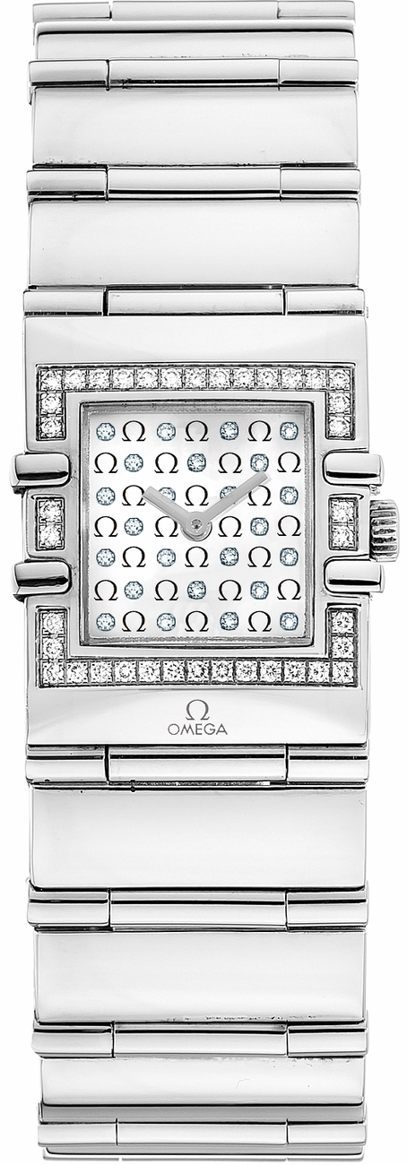 Omega Constellation Battery Operated Quartz Silver Ladies Watch 15397700 