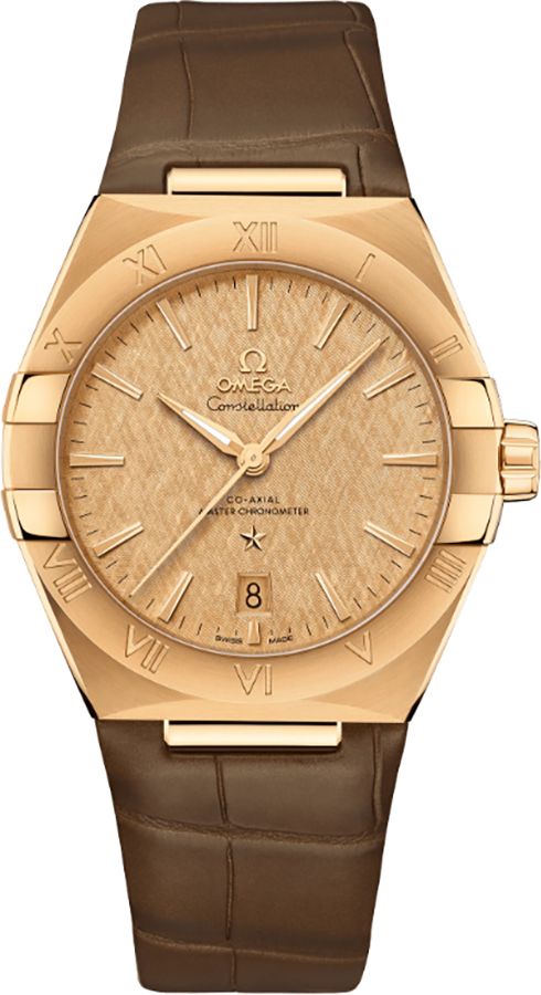 Omega Constellation Self Winding Automatic Champagne Mens Watch 13153392008001 