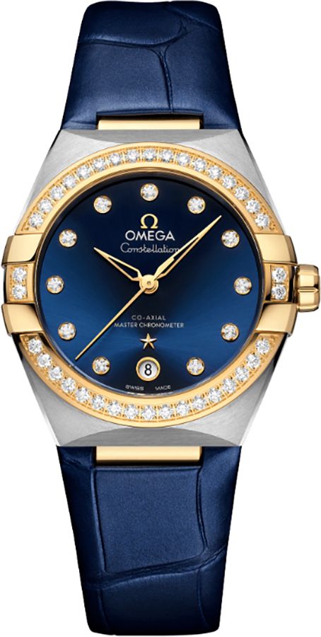 Omega Constellation Self Winding Automatic Blue Unisex Watch 13128362053001 