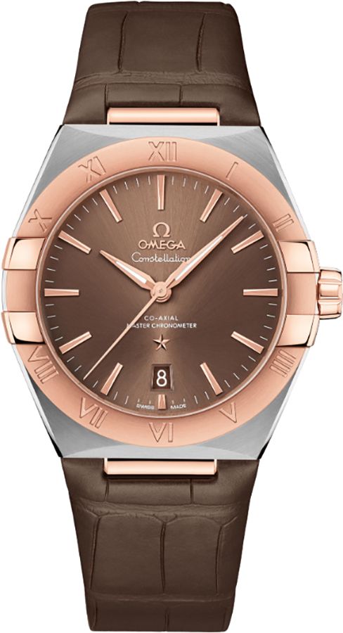 Omega Constellation Self Winding Automatic Brown Mens Watch 13123392013001 