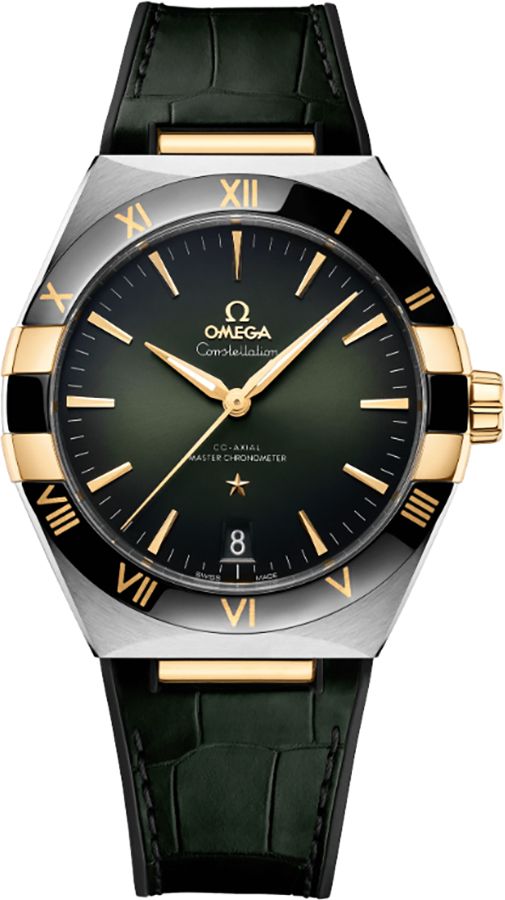 Omega Constellation Self Winding Automatic Green Mens Watch 13123412110001 