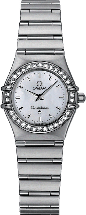 Omega Constellation Battery Operated Quartz White Ladies Watch 14667100 