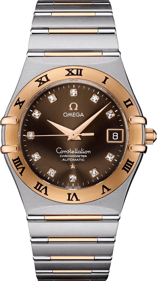 Omega Constellation Self winding Automatic Brown Unisex Watch 13016000 