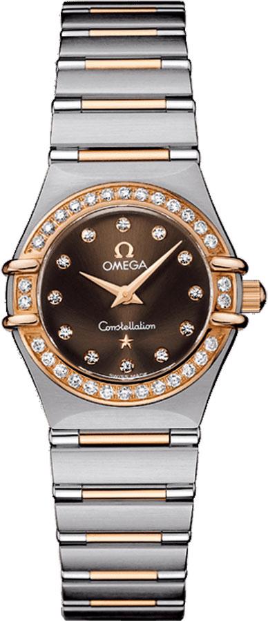 Omega Constellation Battery Operated Quartz Brown Ladies Watch 13606000 