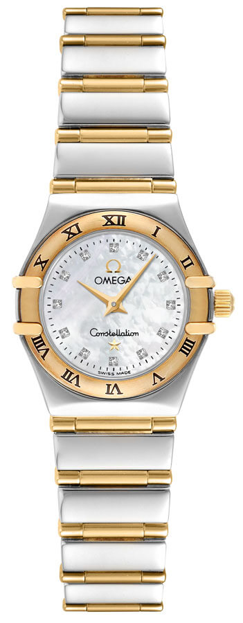 Omega Constellation Battery Operated Quartz White Ladies Watch 12627500 