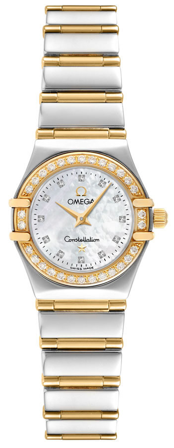 Omega Constellation Battery Operated Quartz White Ladies Watch 12677500 