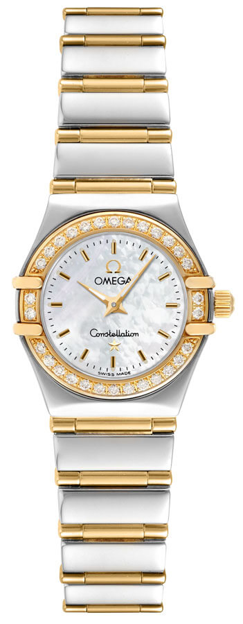 Omega Constellation Battery Operated Quartz White Ladies Watch 12677000 