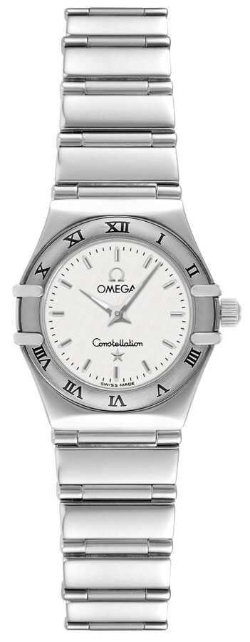 Omega Constellation Battery Operated Quartz Silver Ladies Watch 15623000 