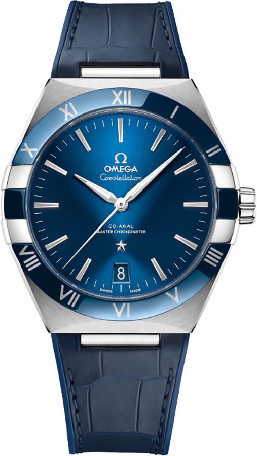 Omega Constellation Self Winding Automatic Blue Mens Watch 13133412103001 