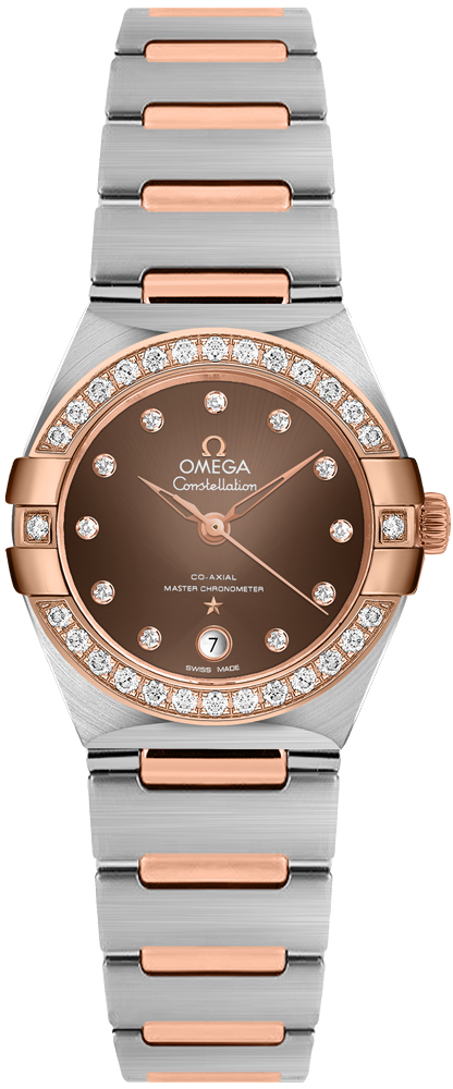 Omega Constellation Self winding Automatic Chronometer Brown Ladies Watch 13125292063001 
