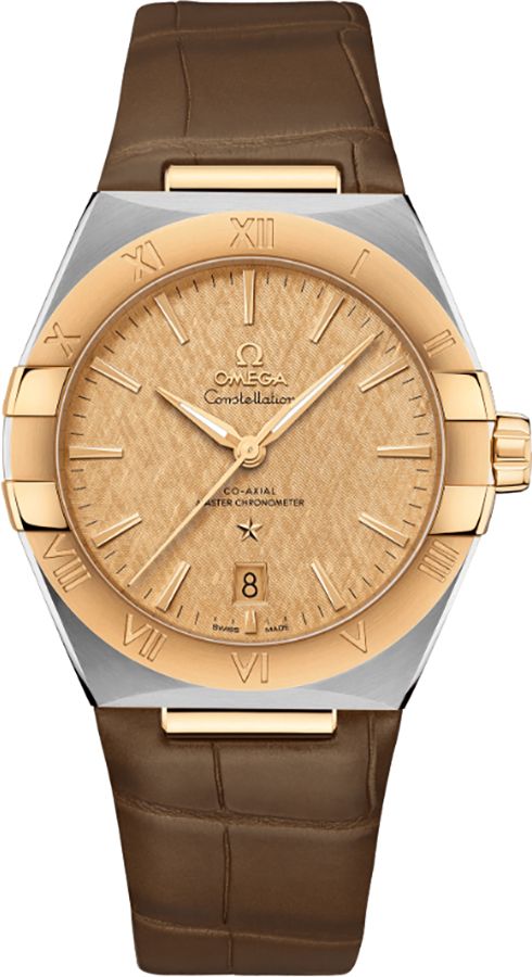 Omega Constellation Self Winding Automatic Champagne Mens Watch 13123392008001 
