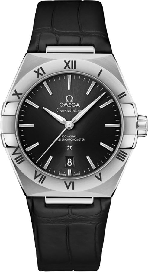 Omega Constellation Self Winding Automatic Black Mens Watch 13113392001001 