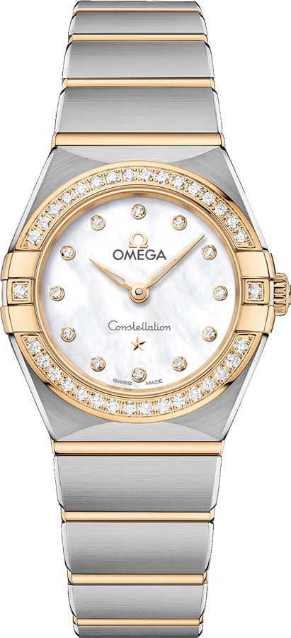 Omega Constellation Battery Operated Quartz White Ladies Watch 13125256055002 