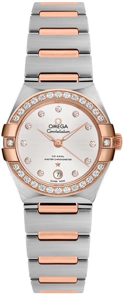 Omega Constellation Self winding Automatic Chronometer Silver Ladies Watch 13125292052001 