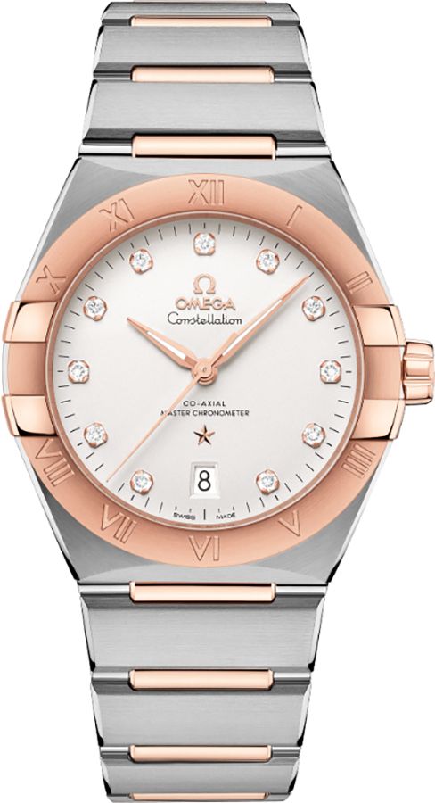Omega Constellation Silver Diamond Dial Men's Watch 131.20.39.20.52.001 