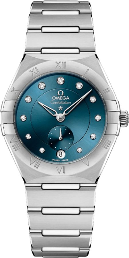 Omega Constellation Self Winding Automatic Blue Ladies Watch 13110342053001 