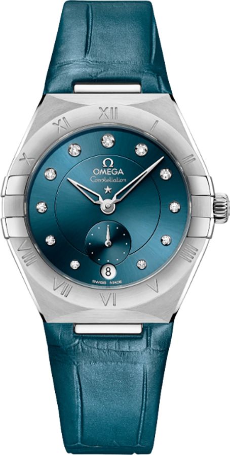 Omega Constellation Self Winding Automatic Blue Ladies Watch 13113342053001 