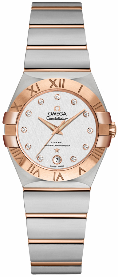 Omega Constellation Self winding Automatic Silver Ladies Watch 12720272052001 